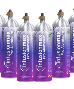 InfusionMax 680g Pro Aluminum Whipped Cream Charger Canister - 1 Carton (6 Cylinders)