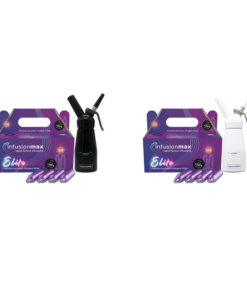 InfusionMax Elite 100-Pack 9g Cream Chargers + SupremeWhip 250ml Dispenser Bundle