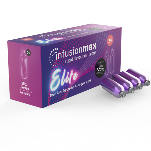 InfusionMax Elite 9g 24 Packs Culinary Gas Cream Chargers UPTO 25% OFF