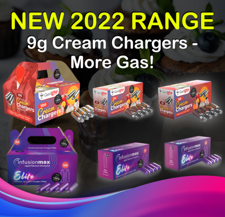 InfusionMax Elite 9g 24 Packs Culinary Gas Cream Chargers UPTO 25% OFF