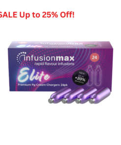 InfusionMax Elite 9g 24 Packs Culinary Gas Cream Chargers