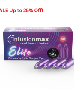 InfusionMax Elite 9g 50 Pack Cream Chargers Up to 25% Off