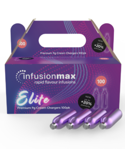 InfusionMax Elite 9g N2O Cream Chargers 100 Packs -MEGA OVERSTOCKED