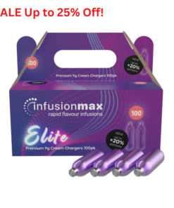 InfusionMax Elite 9g N2O Cream Chargers 100 Packs