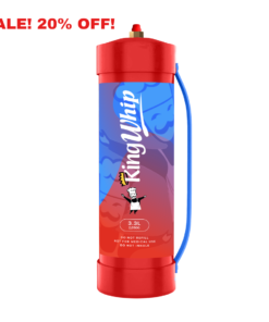 King Whip Whipped Cream Chargers, 3.3 Liters (2 kg Culinary Gas Cylinder Cream Charger 20% OFF