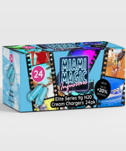 Miami Magic 9g Cream Chargers 24 Packs