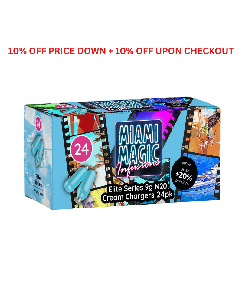 Miami Magic 9g Cream Chargers 24 Packs
