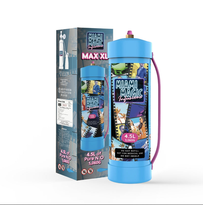 Miami Magic Infusions 4.5L/3060g Culinary Gas Cream Charger Canister