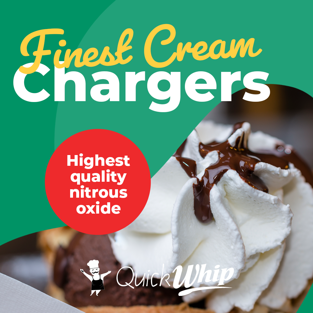 QuickWhip 9-gram N2O Cream Chargers in 50 Packs - WHOLESALE