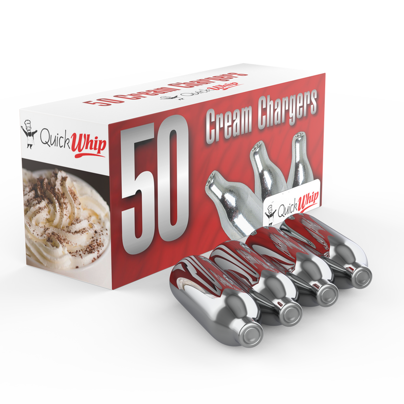QuickWhip 9grams N2O Cream Chargers in 50 Packs