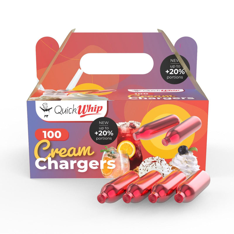 QuickWhip PRO 9g! Cream Chargers - 100 Packs