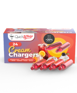QuickWhip PRO 9g! N2O Cream Chargers - 24 Packs