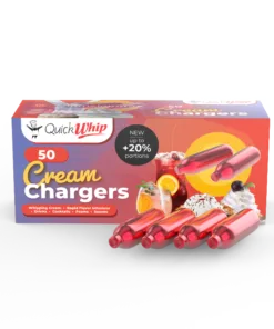 QuickWhip PRO 9g! N2O Cream Chargers - 50 Packs