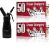 Starter Pack - QuickWhip Cream Chargers – 600 - (12 x 50 Packs) & 0.25L SupremeWhip Dispenser Black