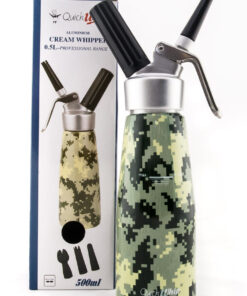 Starter Pack - SupremeWhip Cream Chargers –24 Packs & 0.5L Army Print Dispenser