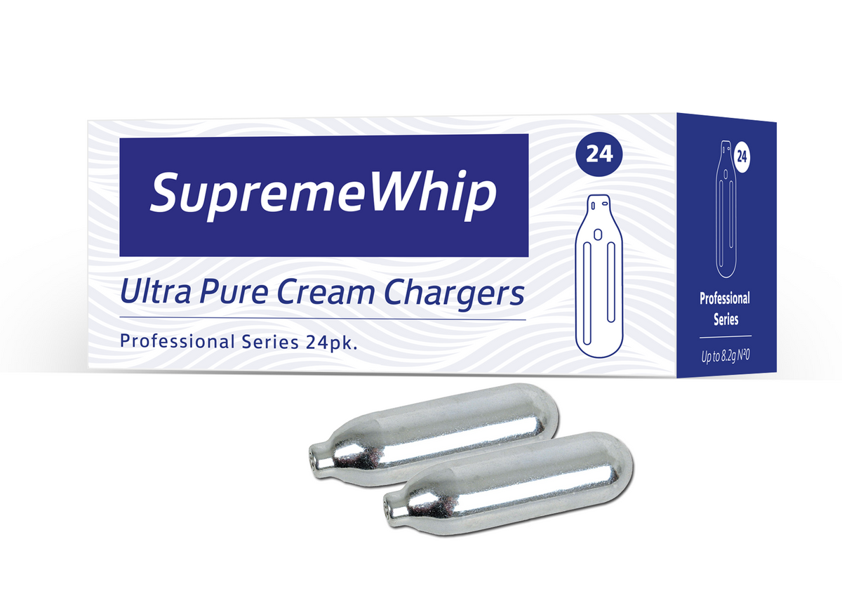 Starter Pack - SupremeWhip Cream Chargers –24 Packs & 0.5L SKULL Print Dispenser
