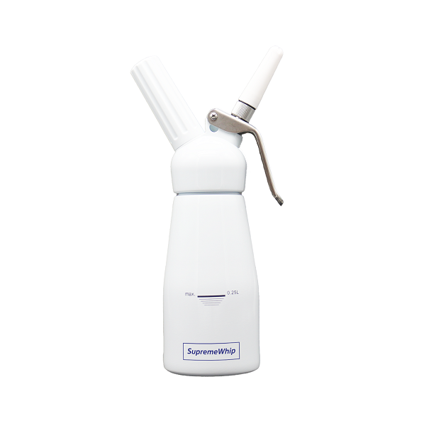 Starter Pack - SupremeWhip Cream Chargers – 600 - (12 x 50 Packs) & 0.25L White Dispenser