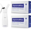Starter Pack - SupremeWhip Cream Chargers – 600 - (25 x 24 Packs) & 0.5L White Dispenser