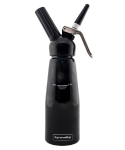 Starter Pack - SupremeWhip Cream Chargers – 600 - (25 x 24 Packs) & 0.5L Black Dispenser