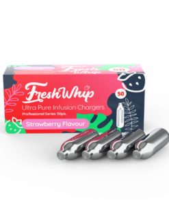 SUPER FreshWhip Cream Chargers - STRAWBERRY - 50 Packs - 8.2g - WHOLESALE