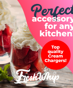 SUPER FreshWhip Cream Chargers - STRAWBERRY - 50 Packs - 8.2g - WHOLESALE