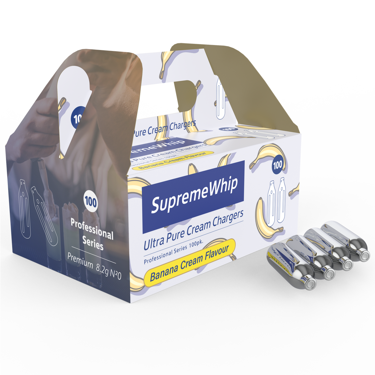 SupremeWhip Cream Chargers - Banana - 100 Packs 8.2g