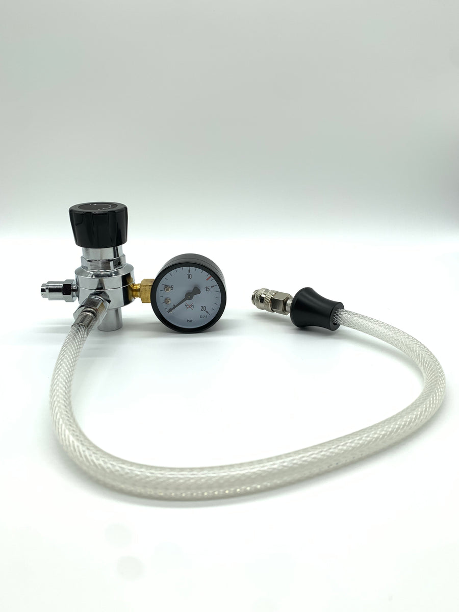 SupremeWhip Culinary Gas Pressure Regulator Set - Adapter & Hose